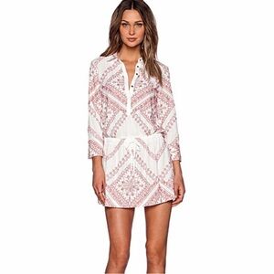 Twelfth Street by Cynthia Vincent Red and White Mini Dress